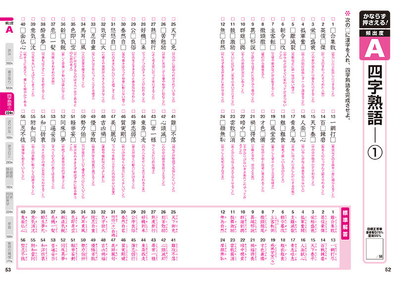 漢字検定準2級〔頻出度順〕問題集