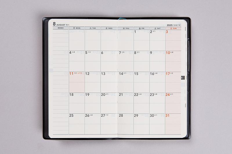 No.132 ニューダイアリー ミニ 3【黒】