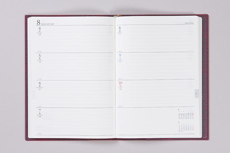 No.432 デスクダイアリー カジュアル 2【レッド】