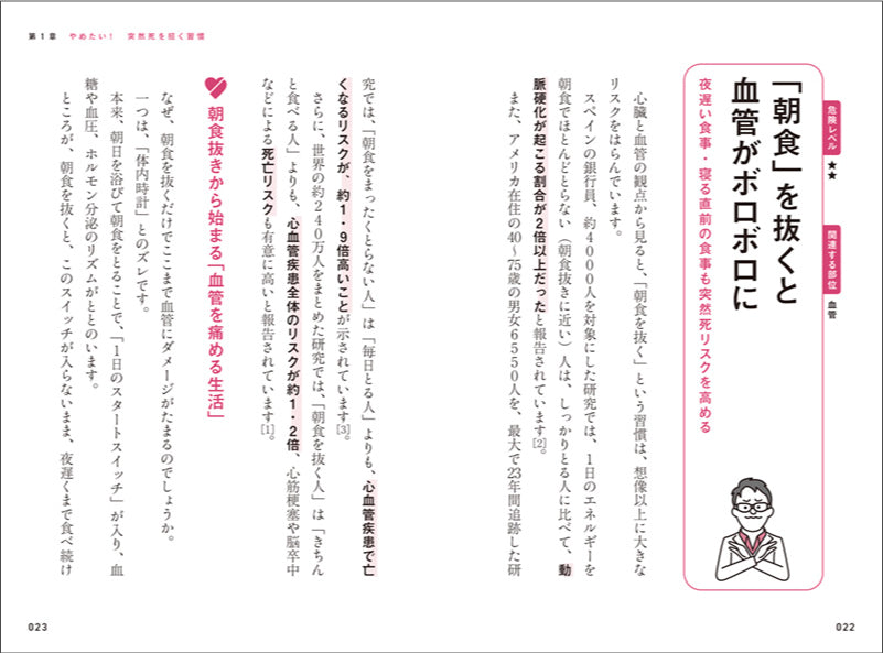科学的に証明された　突然死を招く習慣・長生きする習慣
