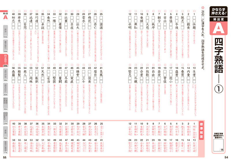 漢字検定２級〔頻出度順〕問題集