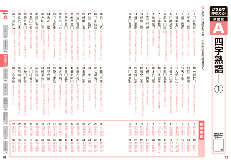 漢字検定準２級〔頻出度順〕問題集