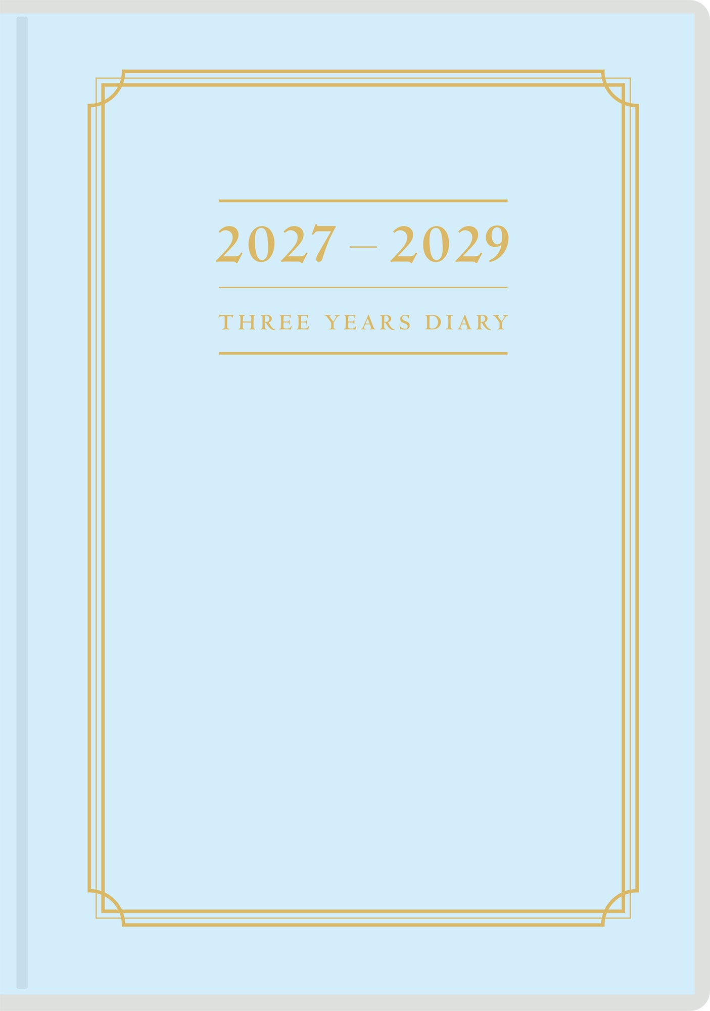 [No.13] 3年横線当用新日記 【ブルー】 2027年版1月始まり