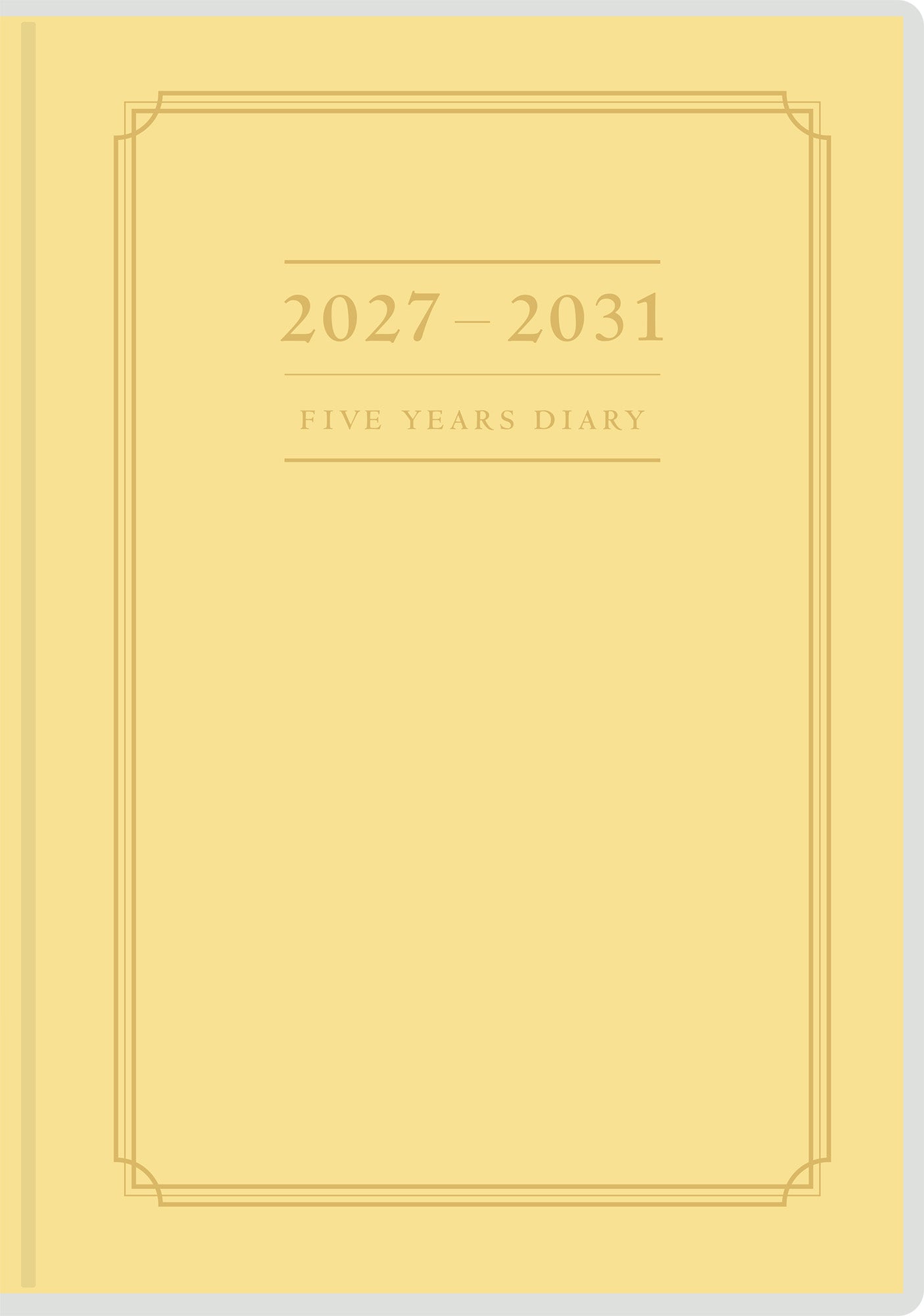[No.16] 5年横線当用新日記 【イエロー】 2027年版1月始まり