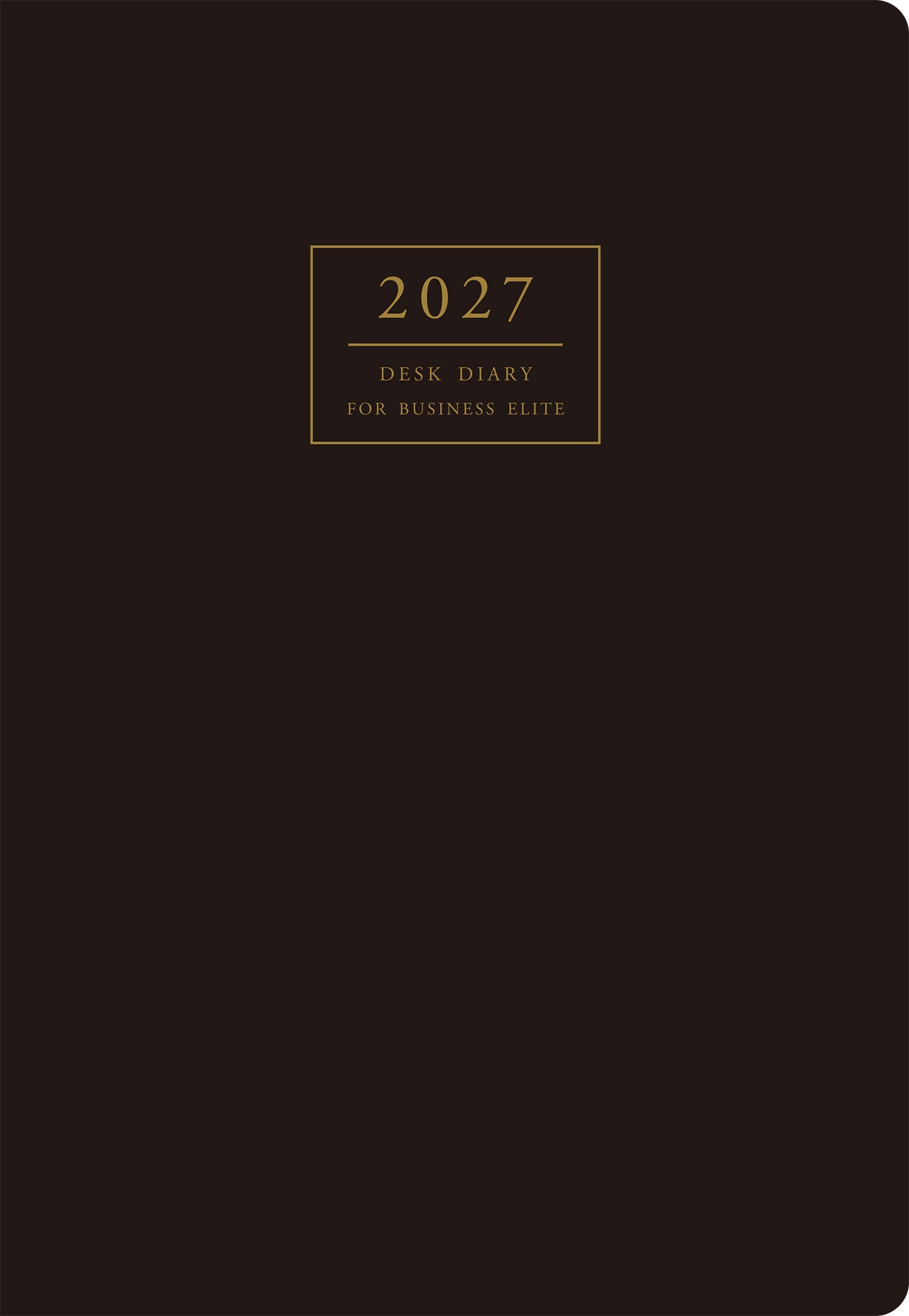 [No.53] デスクダイアリー 【黒】 2027年版1月始まり