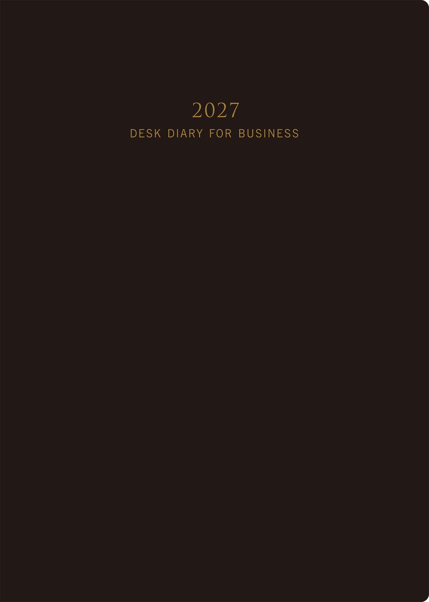 [No.58] ビジネス日誌 【黒】 2027年版1月始まり