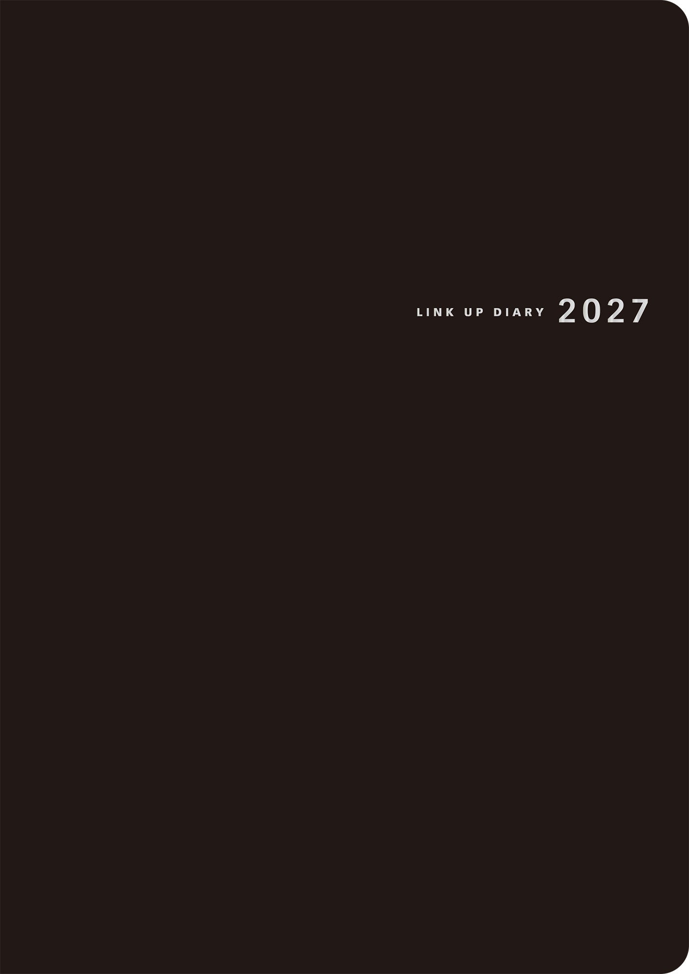 [No.60] デスクダイアリー 【黒】 2027年版1月始まり