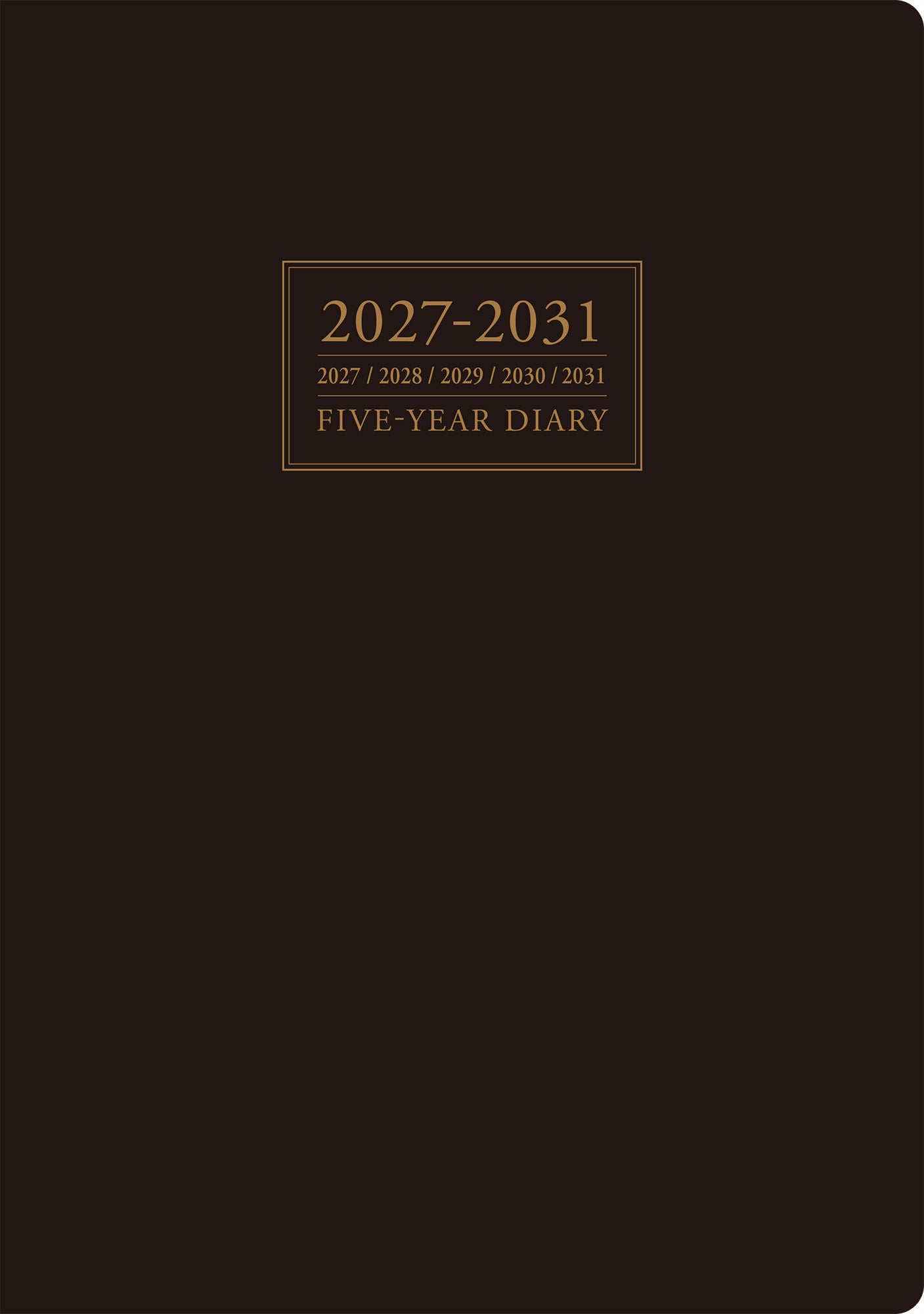 [No.61] 5年卓上日誌 【茶】 2027年版1月始まり
