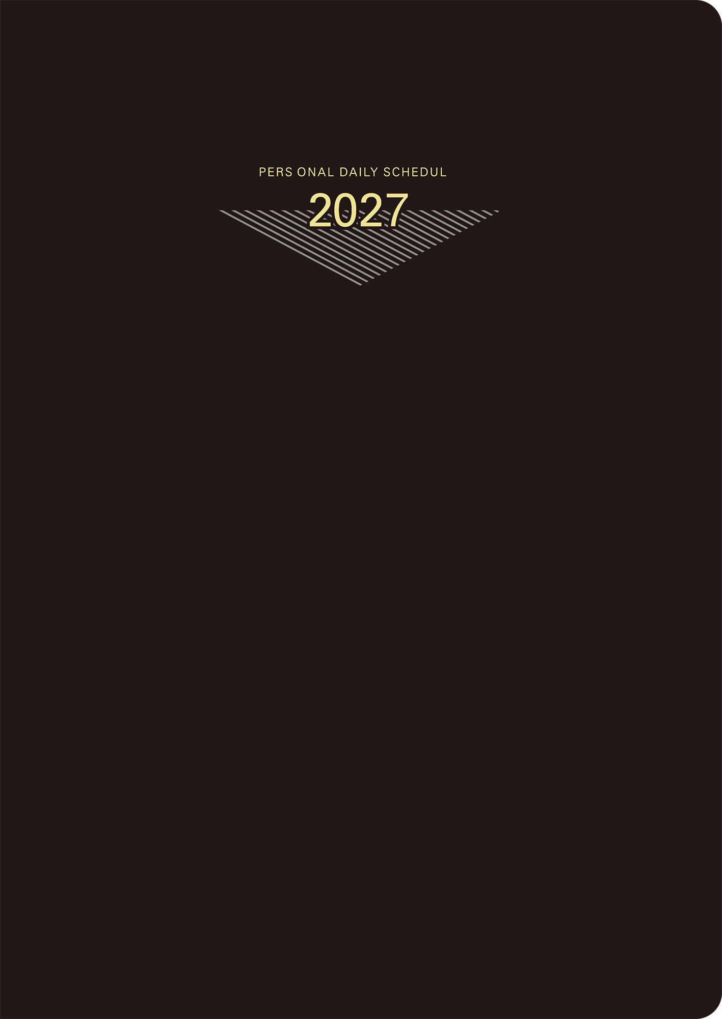 [No.62] ウィークメモ付きダイアリー 【黒】 2027年版1月始まり