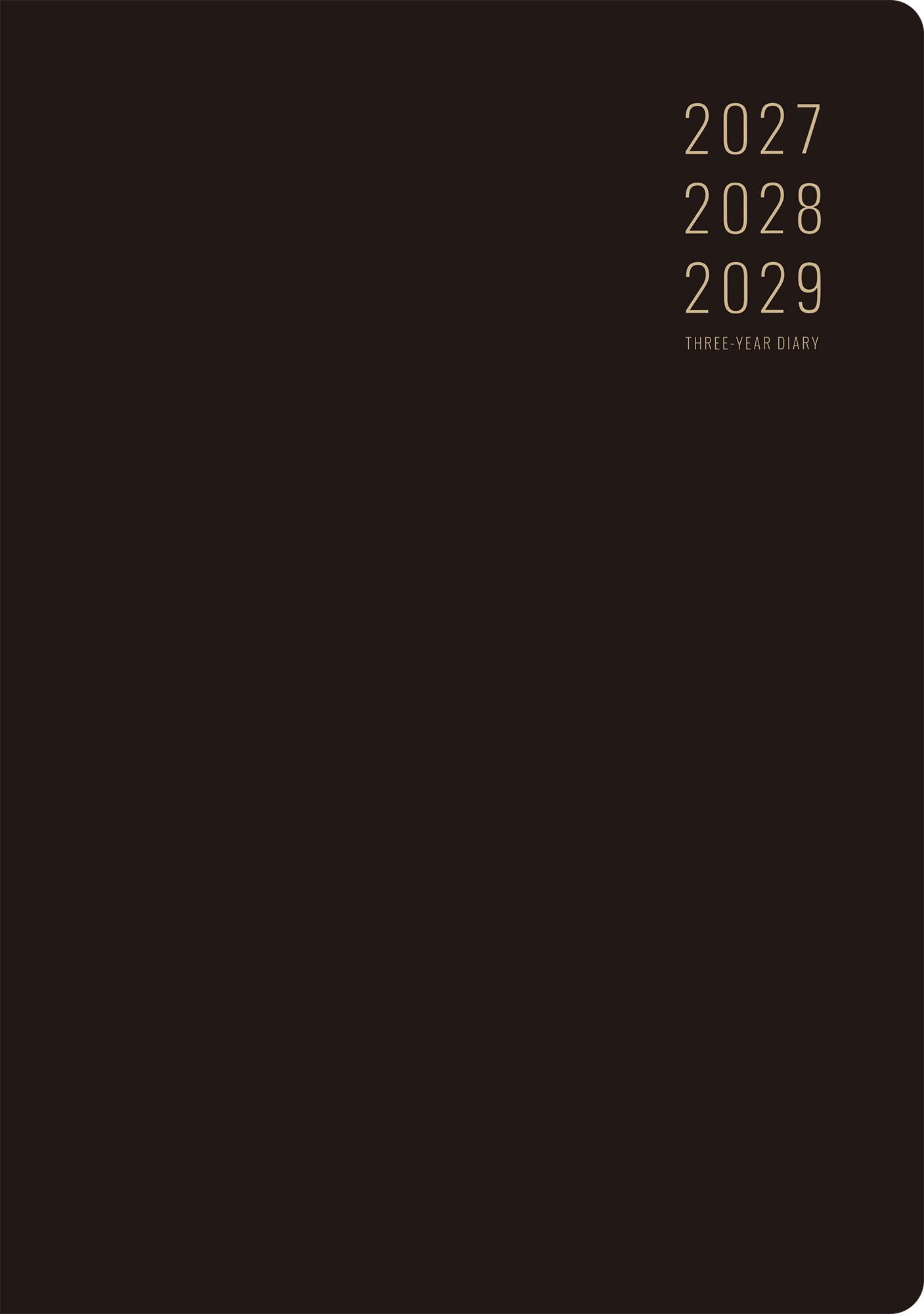 [No.84] 3年卓上ニューダイアリー 【黒】 2027年版1月始まり