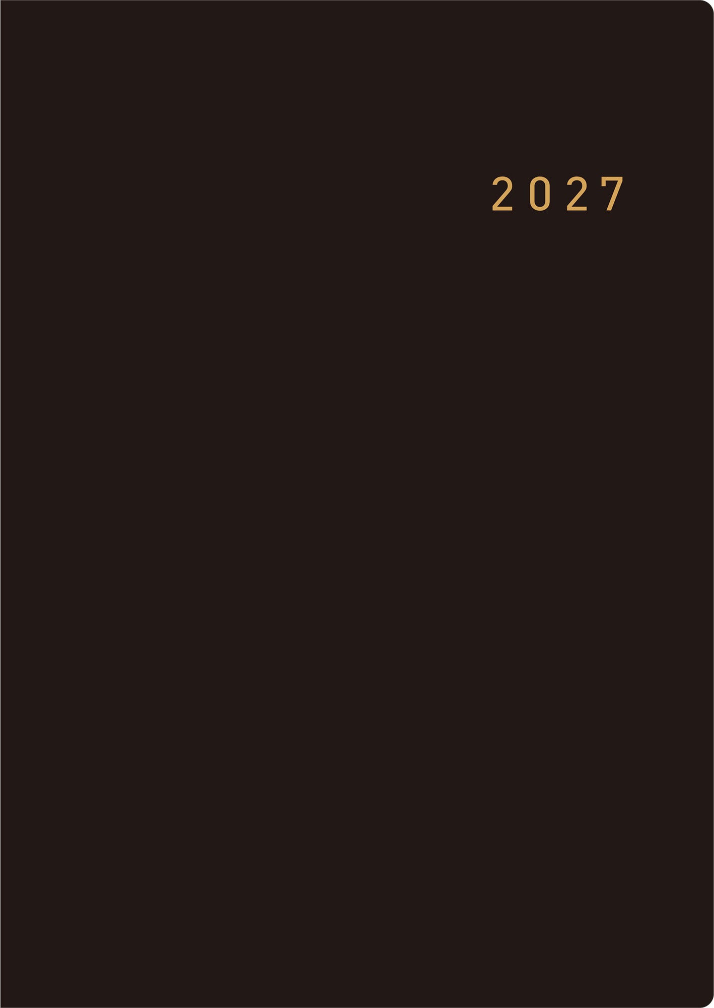 [No.86] ニューダイアリー 【黒】 2027年版1月始まり