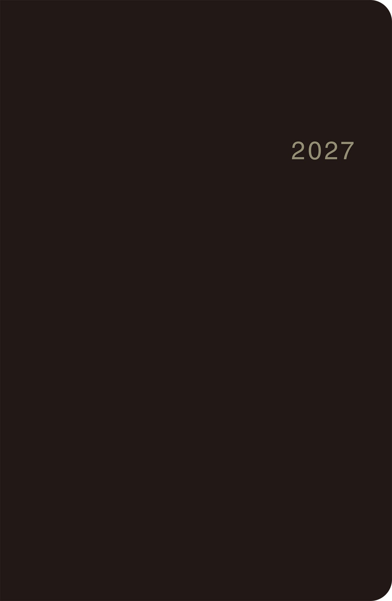 [No.145] ビジネス手帳 〈小型版〉 6 【黒】 2027年版1月始まり
