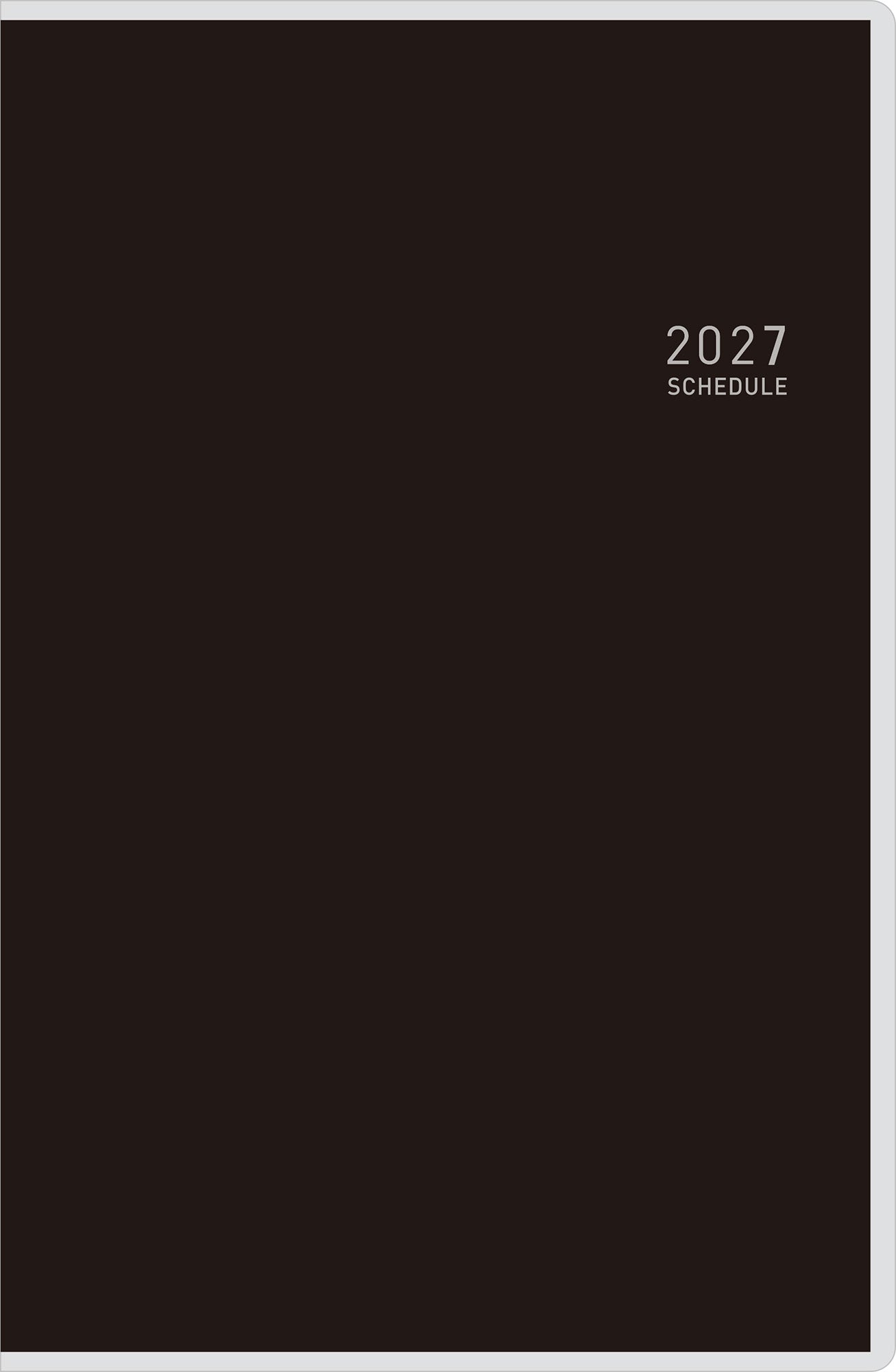 [No.147] ビジネス手帳 〈小型版〉 8 【黒】 2027年版1月始まり
