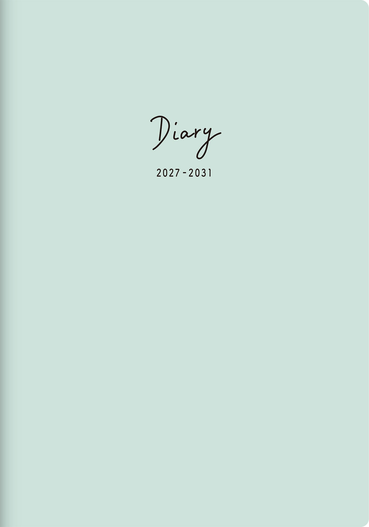 [No.345] 5年DIARY 【ミントグリーン】 2027年版1月始まり