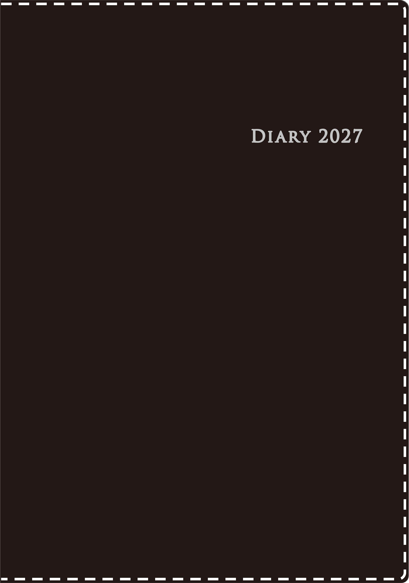[No.431] デスクダイアリー カジュアル 1 【黒】 2027年版1月始まり