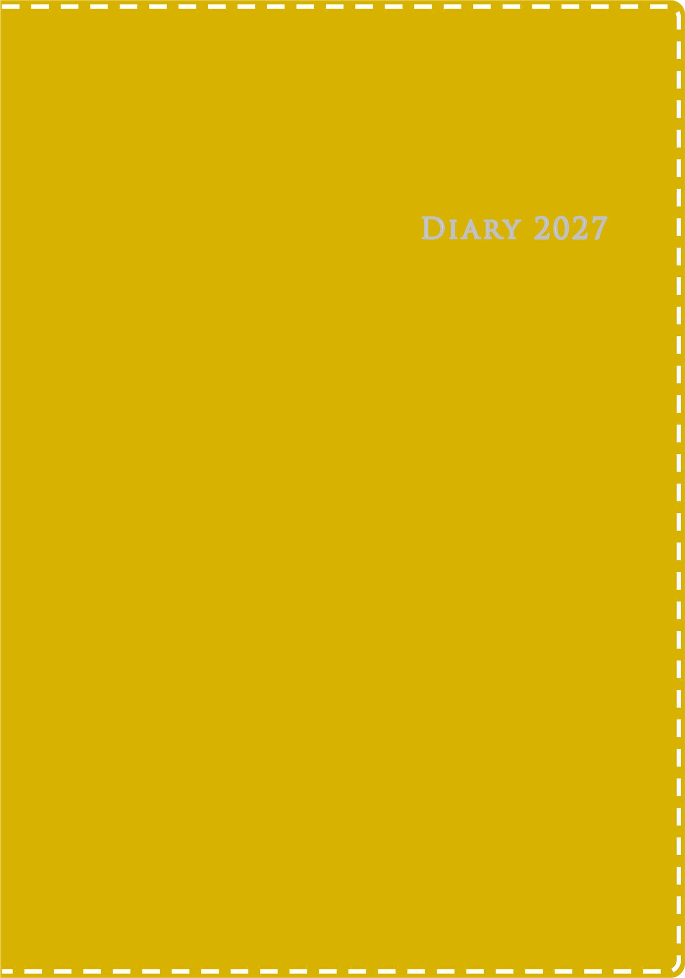 [No.438] デスクダイアリー カジュアル 8 【マスタード】 2027年版1月始まり