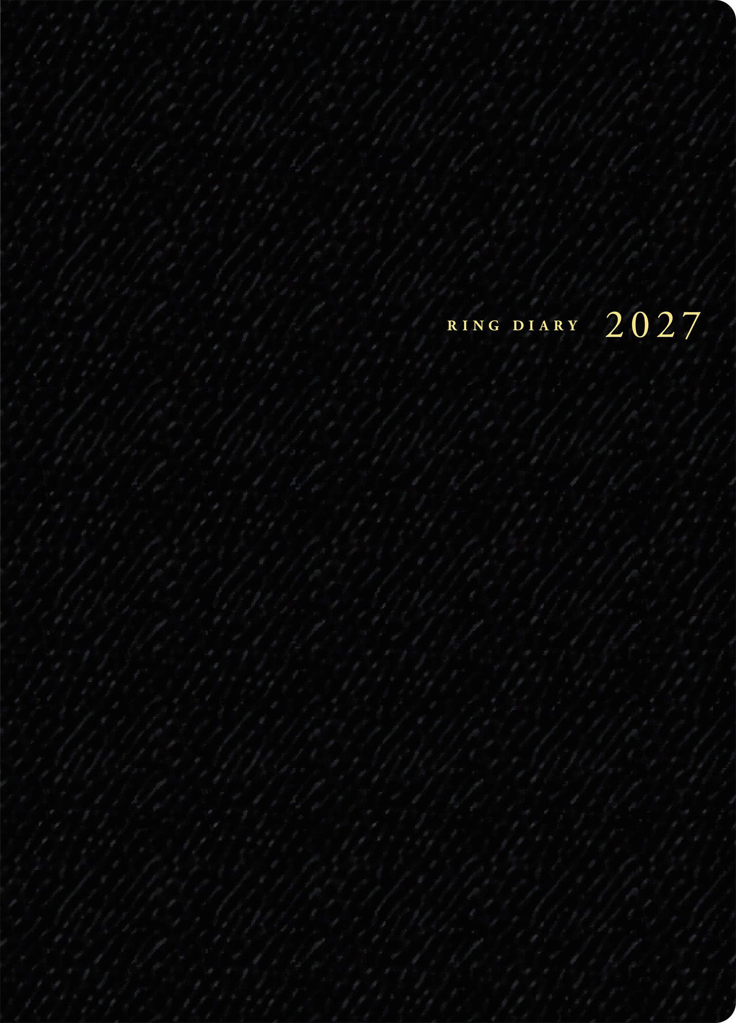 [No.451] リングダイアリー （レフト） 【黒】 2027年版1月始まり