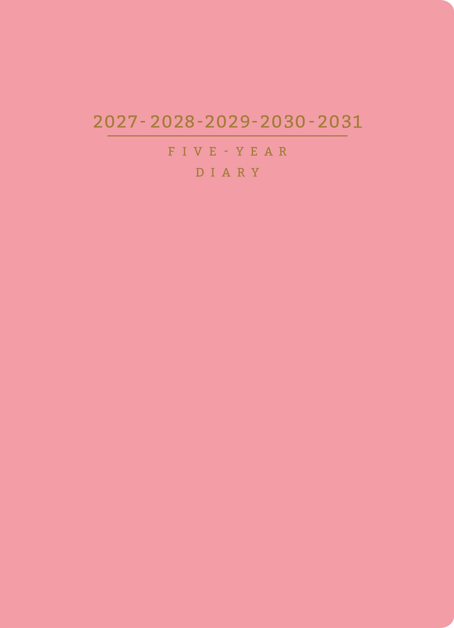[No.483] 5年卓上日誌 【ピンク】 2027年版1月始まり