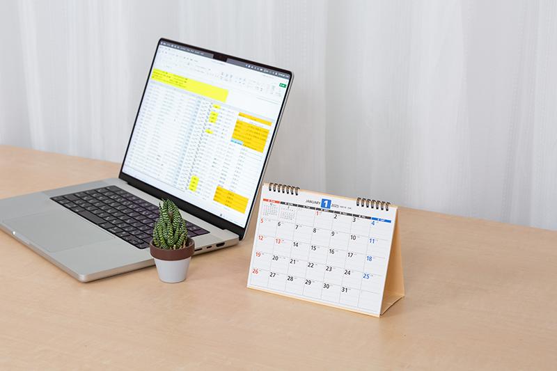 No.E157] エコカレンダー卓上