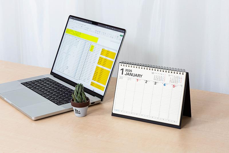 No.E182] ウィークリーカレンダー（バーティカル式）