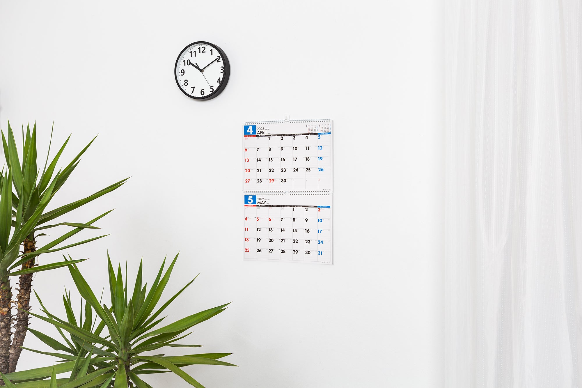 No.T75] エコカレンダー壁掛（2ヵ月一覧）