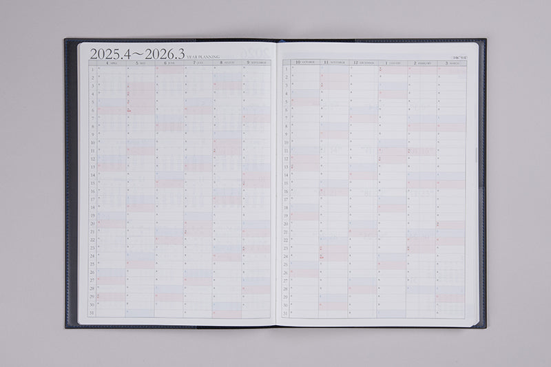 No.974] デスクダイアリー カジュアル【ブルーブラック】