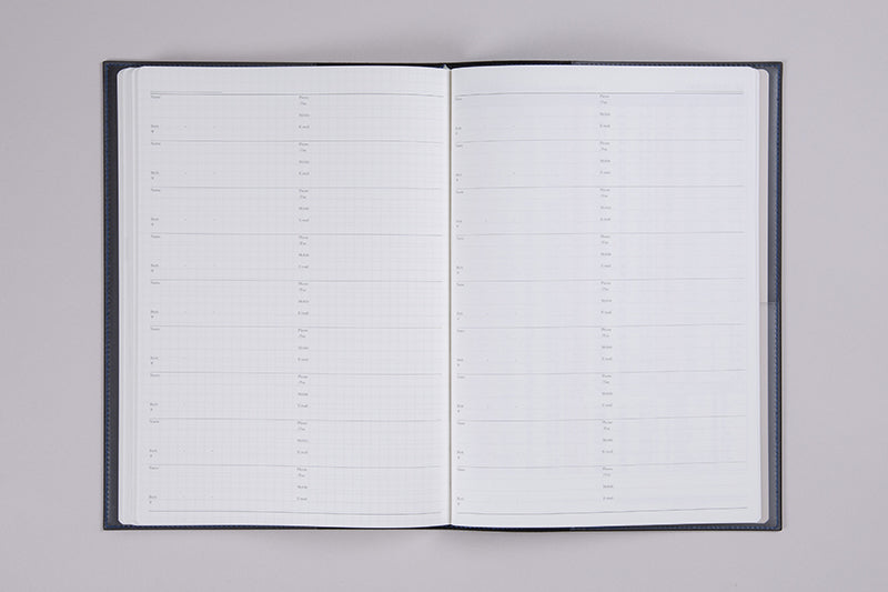 No.974] デスクダイアリー カジュアル【ブルーブラック】