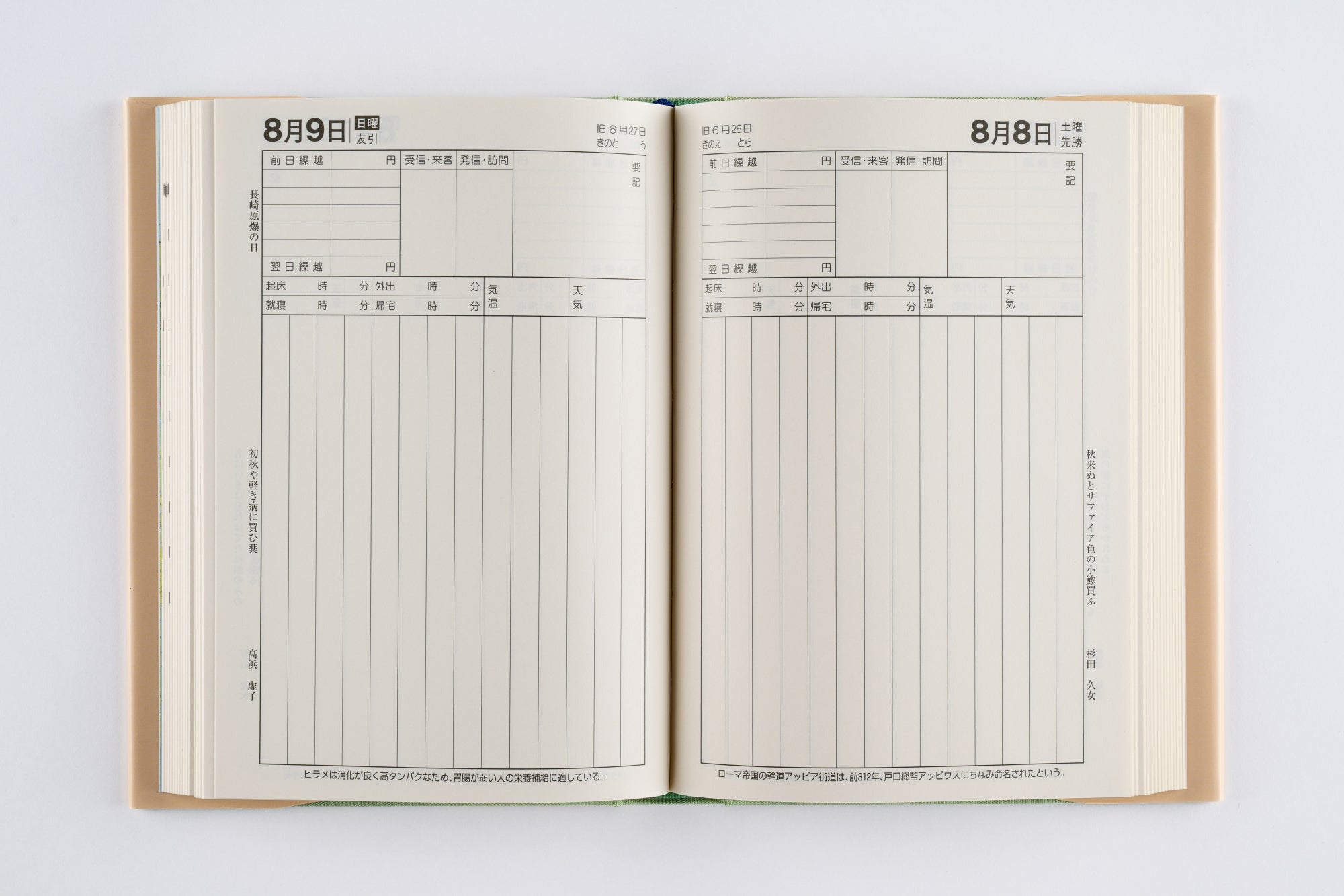 No.1]中型当用新日記 2026年版1月始まり