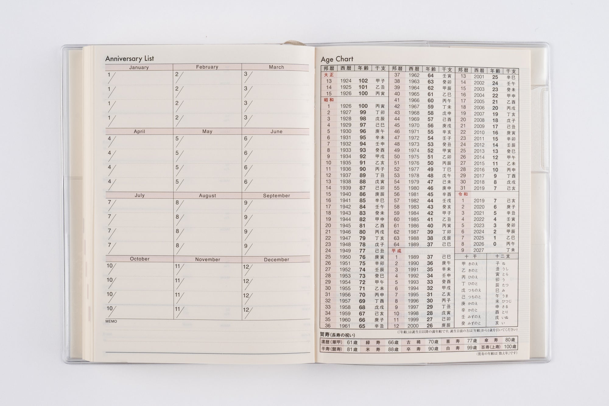 No.8]ポケットダイアリー（1ページ1日タイプ）