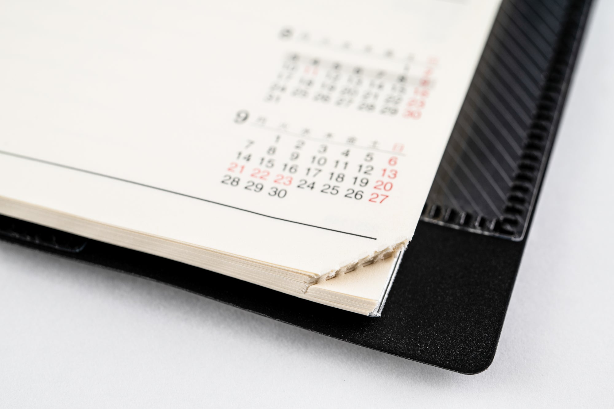 [No.93]リングダイアリー スリム （セパレート）【黒】