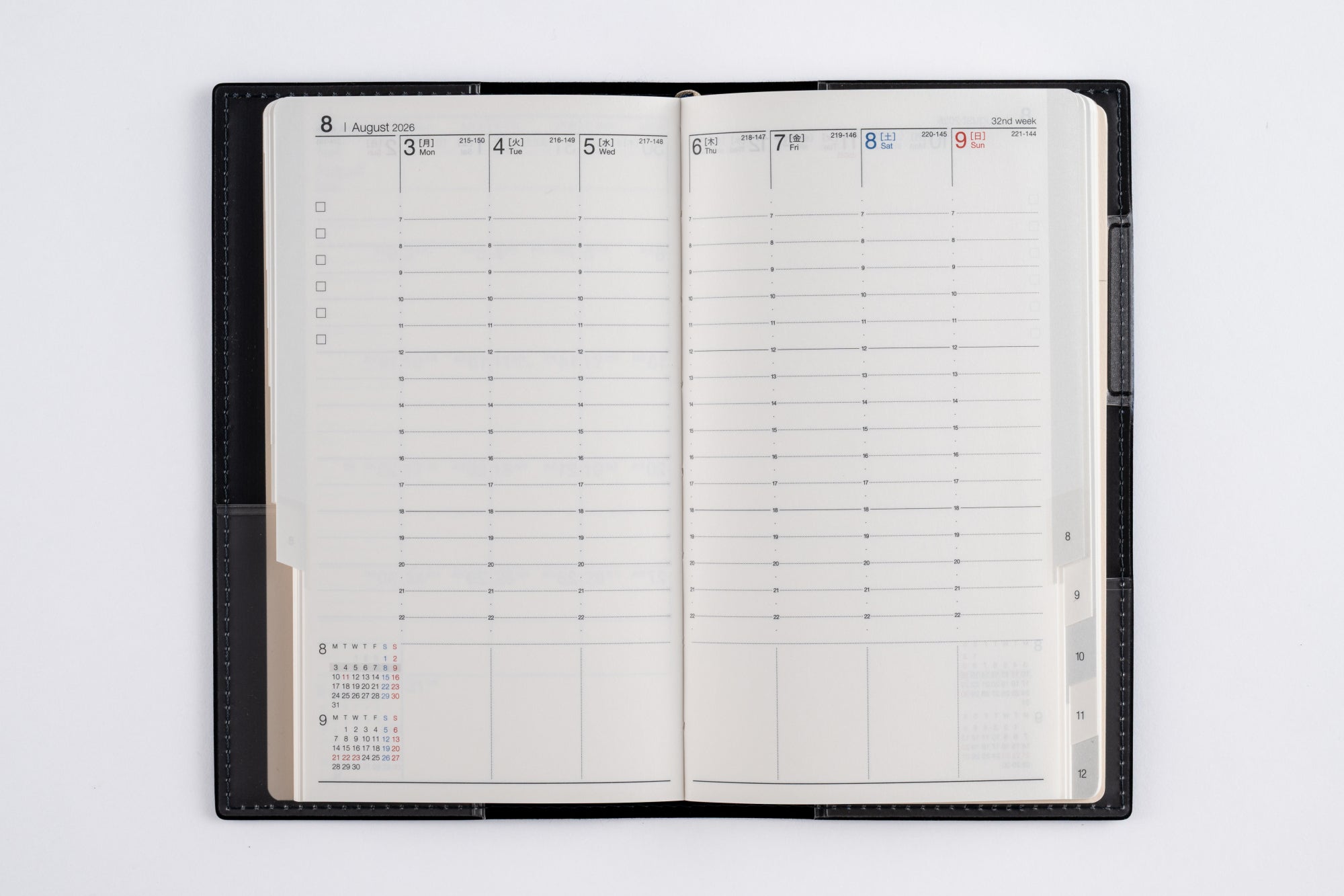 [No.413]ニューダイアリー カジュアル 3【ネイビー】