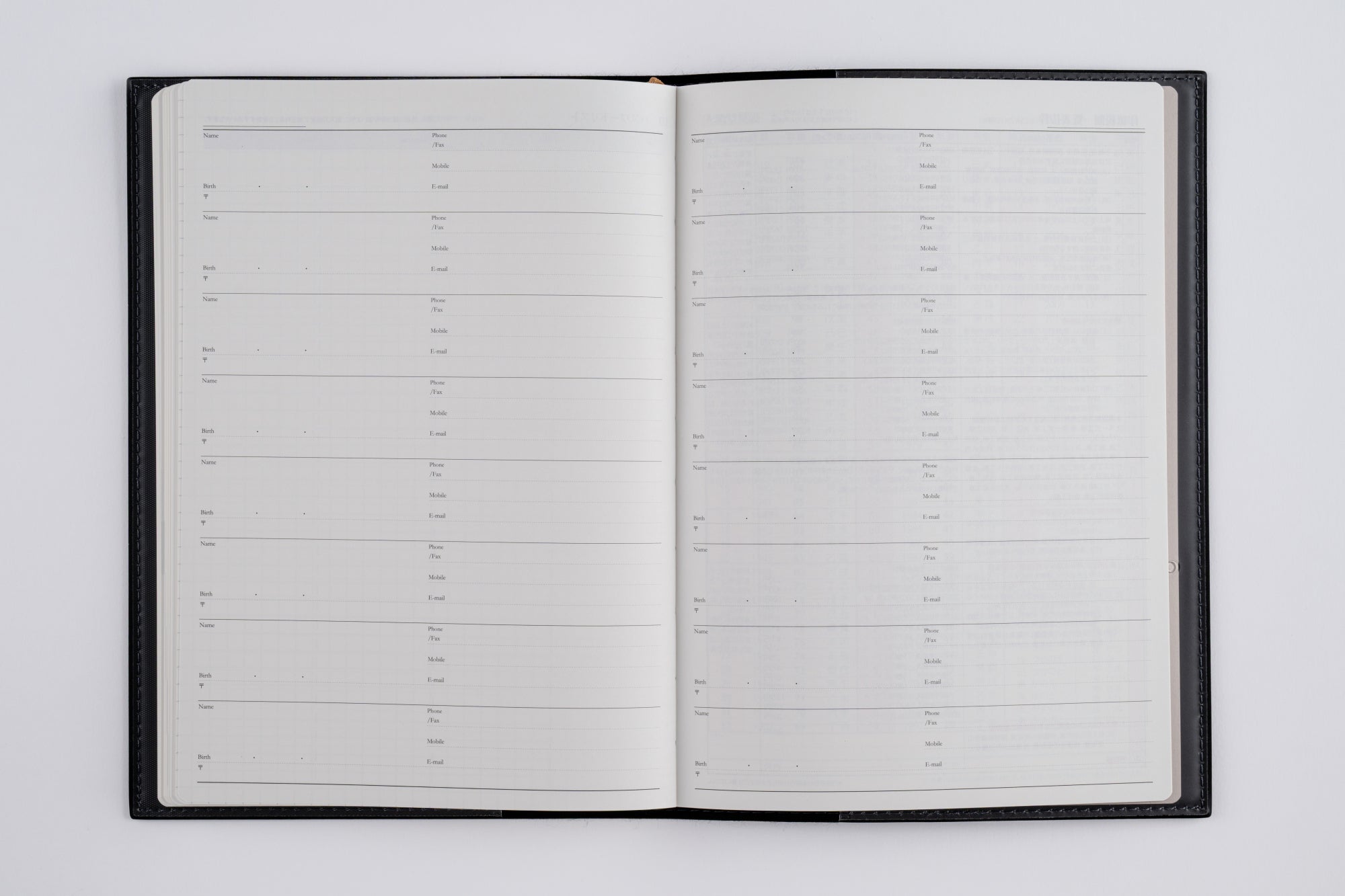 No.431]デスクダイアリー カジュアル 1【黒】