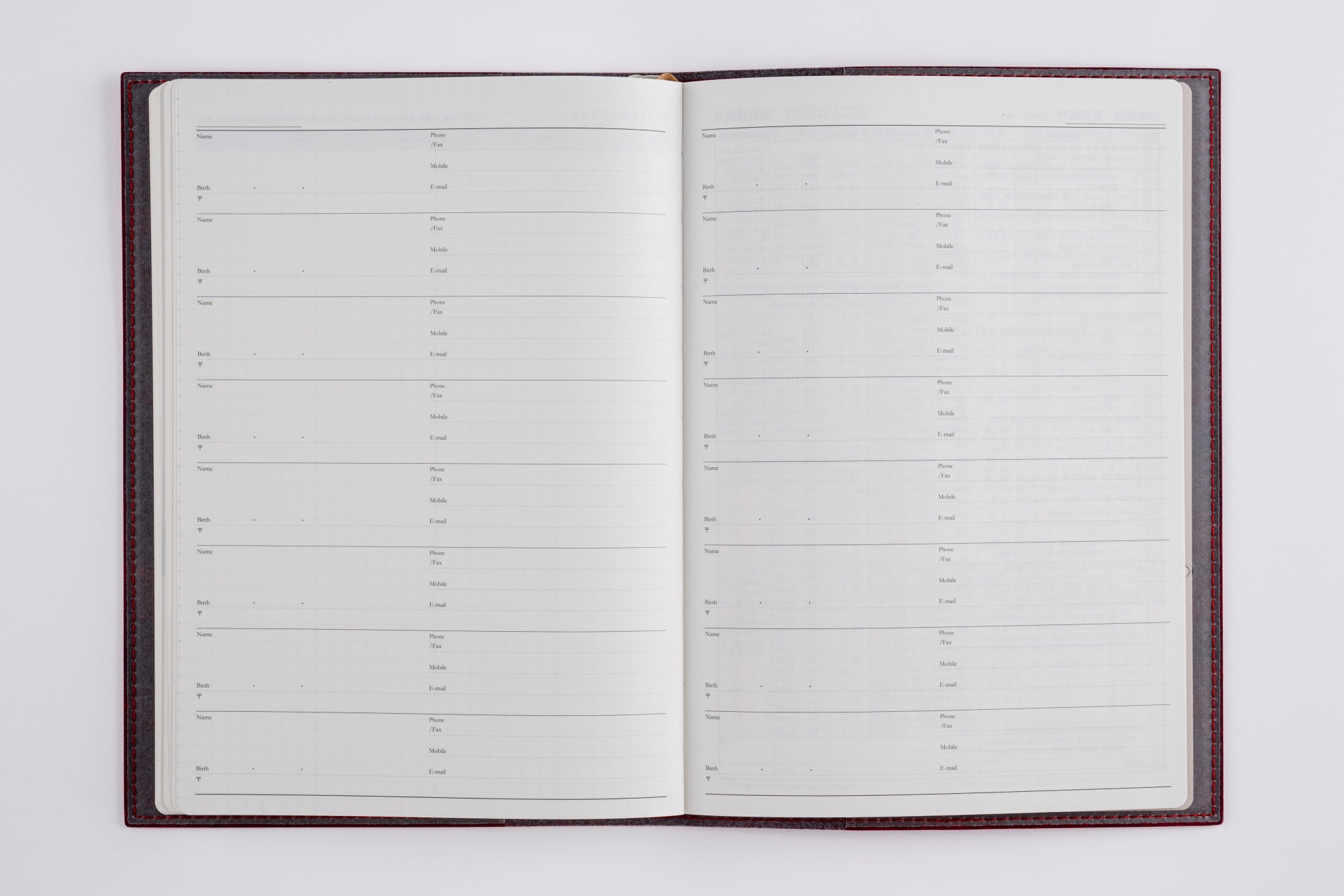 No.432]デスクダイアリー カジュアル 2【レッド】