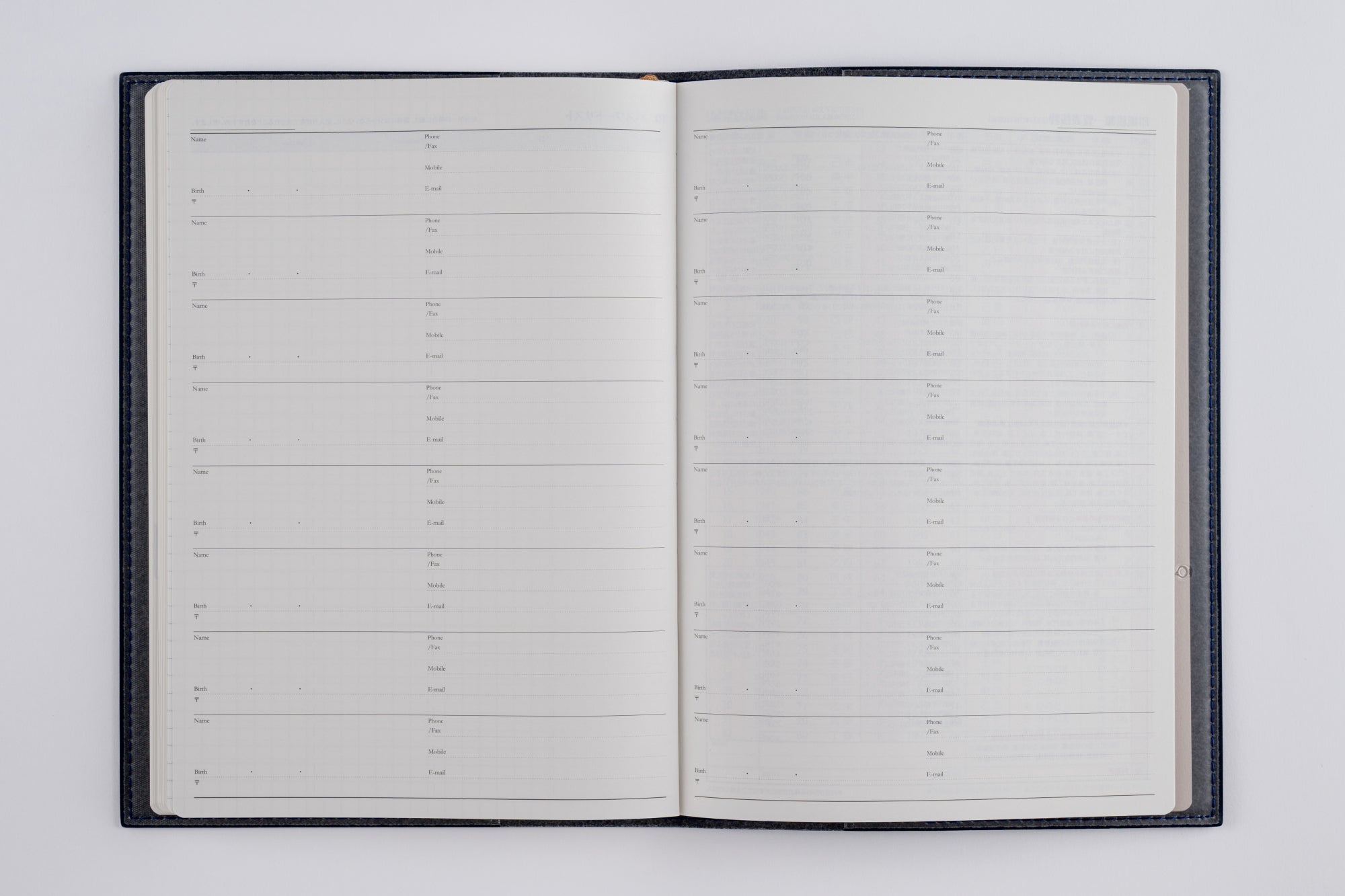 No.433]デスクダイアリー カジュアル 3【ブルー】