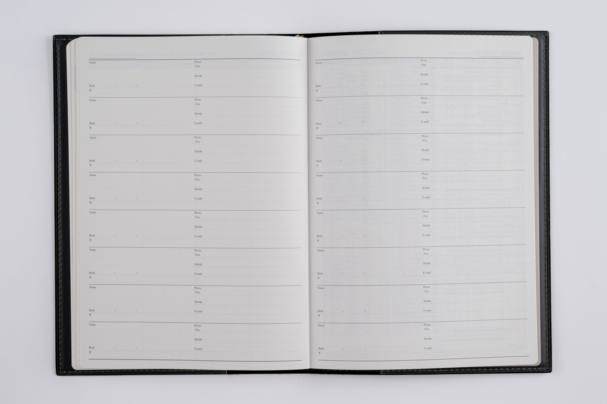 No.436]デスクダイアリー カジュアル 6【モスグリーン】