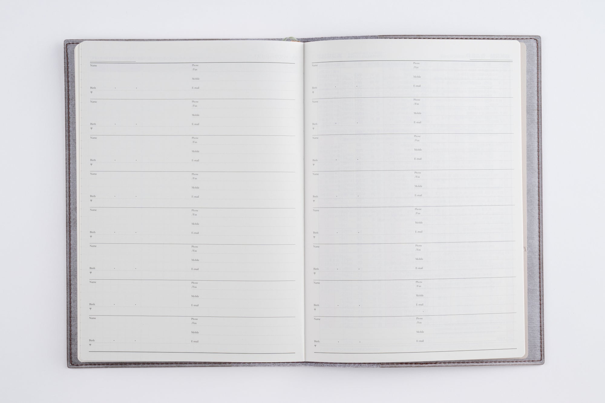 No.437]デスクダイアリー カジュアル 7【ウォームグレイ】