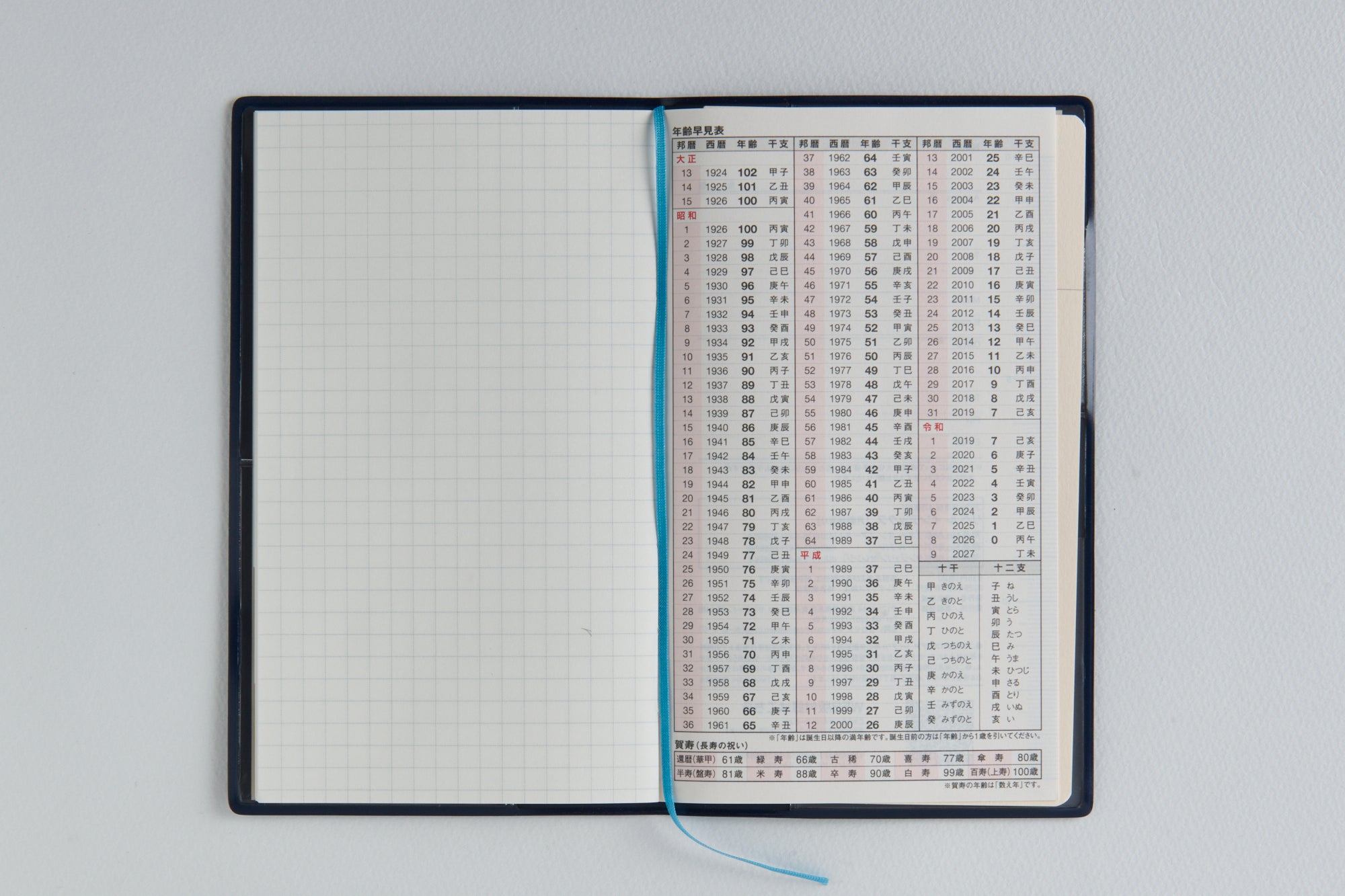 [No.666]リベル インデックス 6  月曜始まり【ブルー オン ノアール】