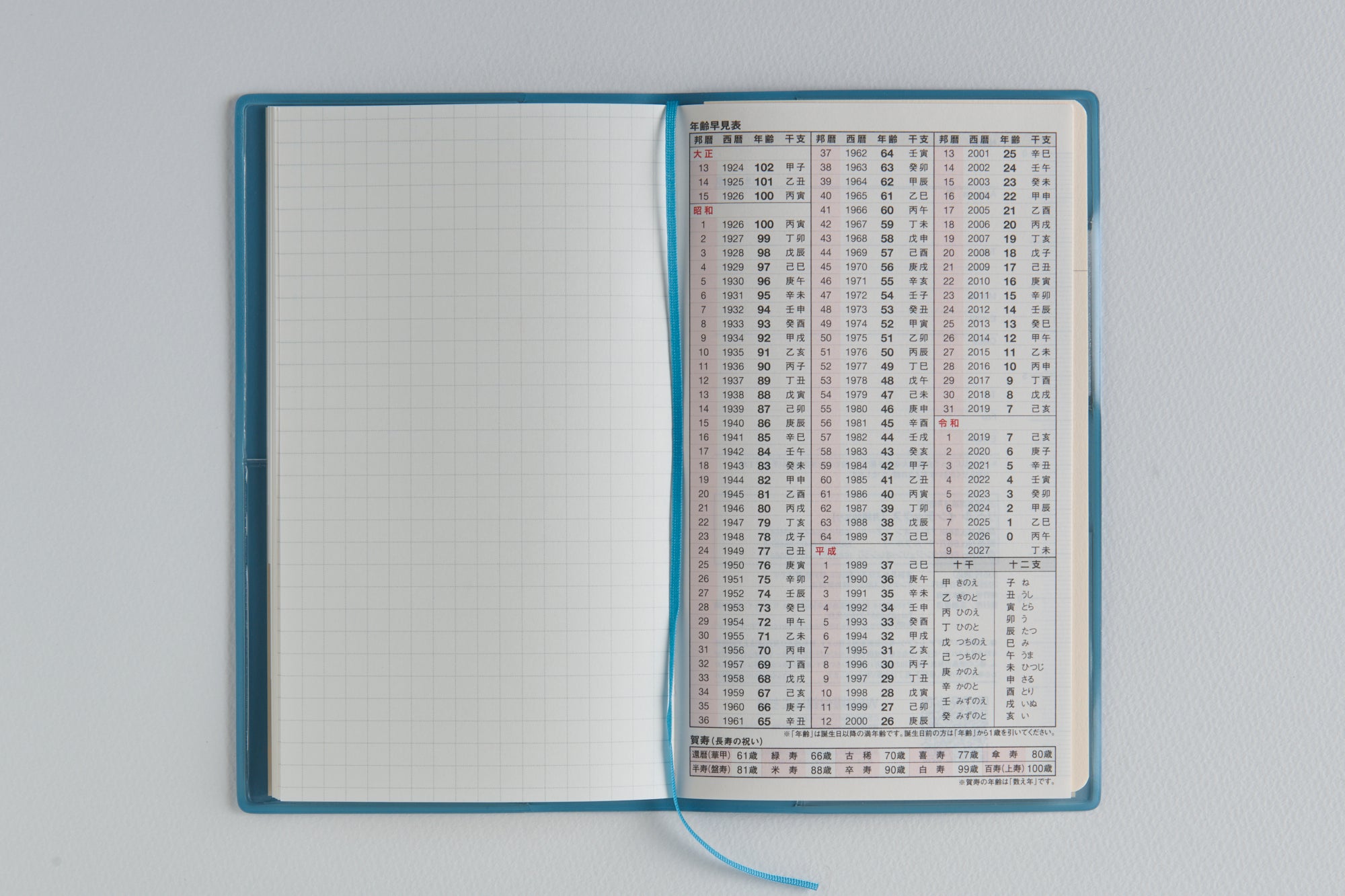 [No.667]リベル インデックス 7  月曜始まり【ペールブルー】