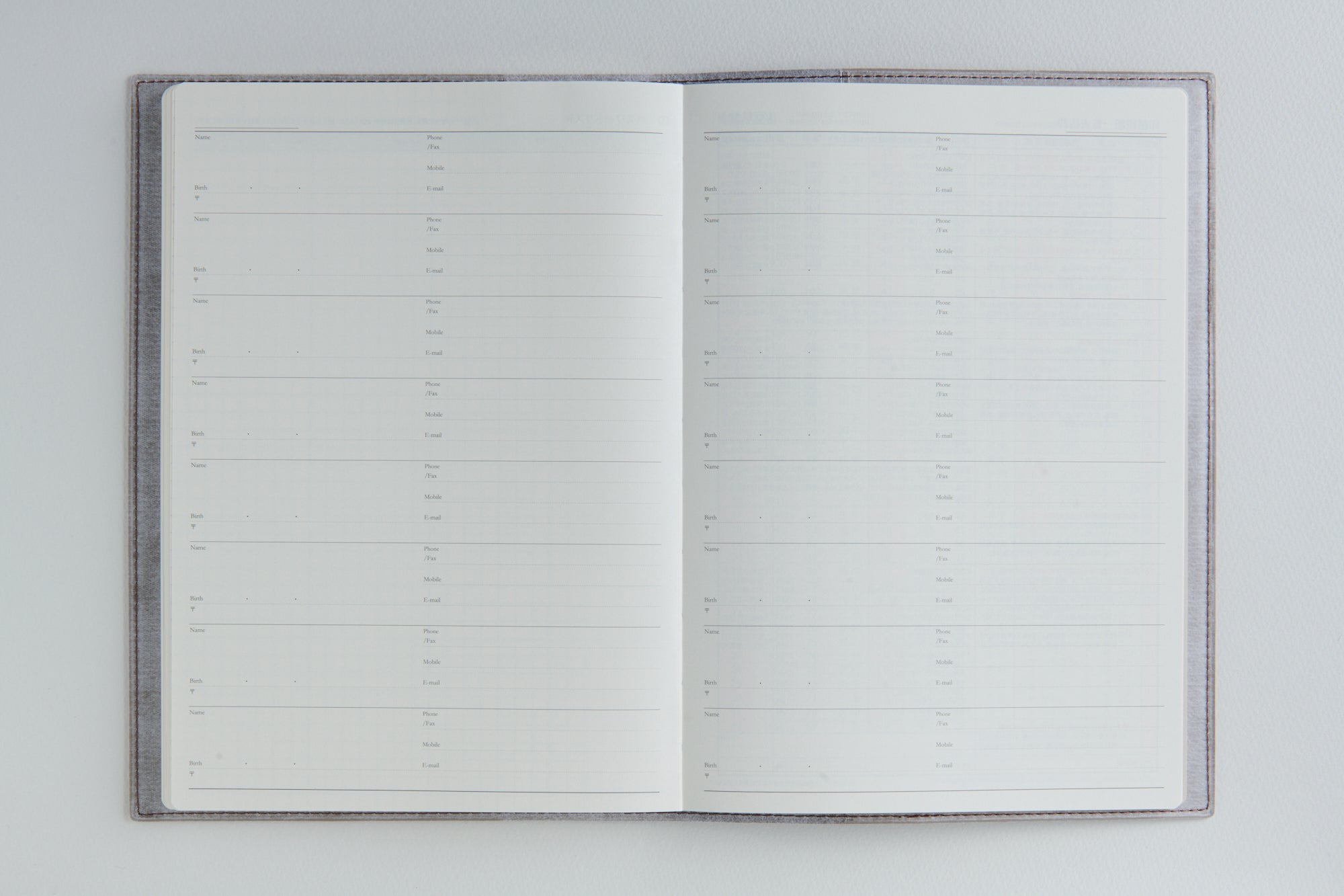 [No.967]デスクダイアリー カジュアル 7【ウォームグレイ】