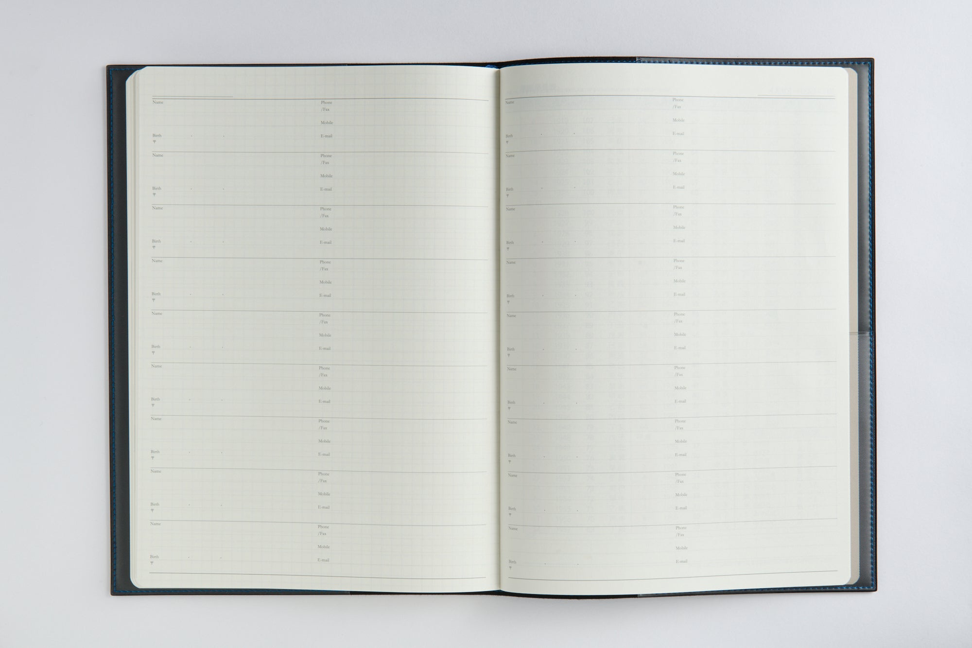 No.974]デスクダイアリー カジュアル【ブルーブラック】