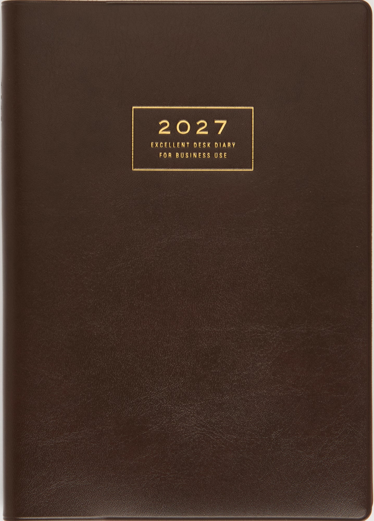 [No.54] ビジネス卓上日誌 【茶】 2027年版1月始まり