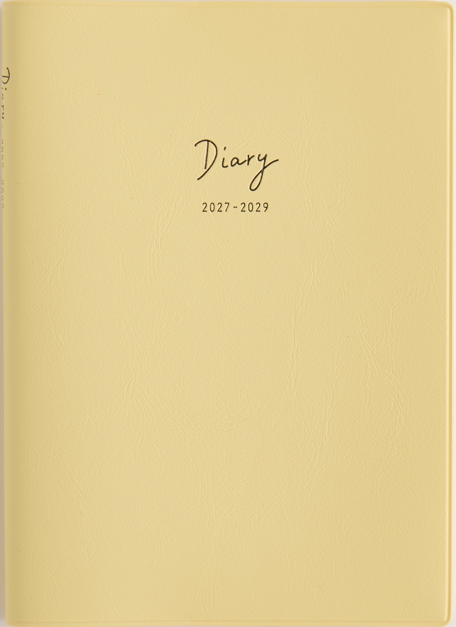 [No.344] 3年DIARY 【クリームイエロー】 2027年版1月始まり