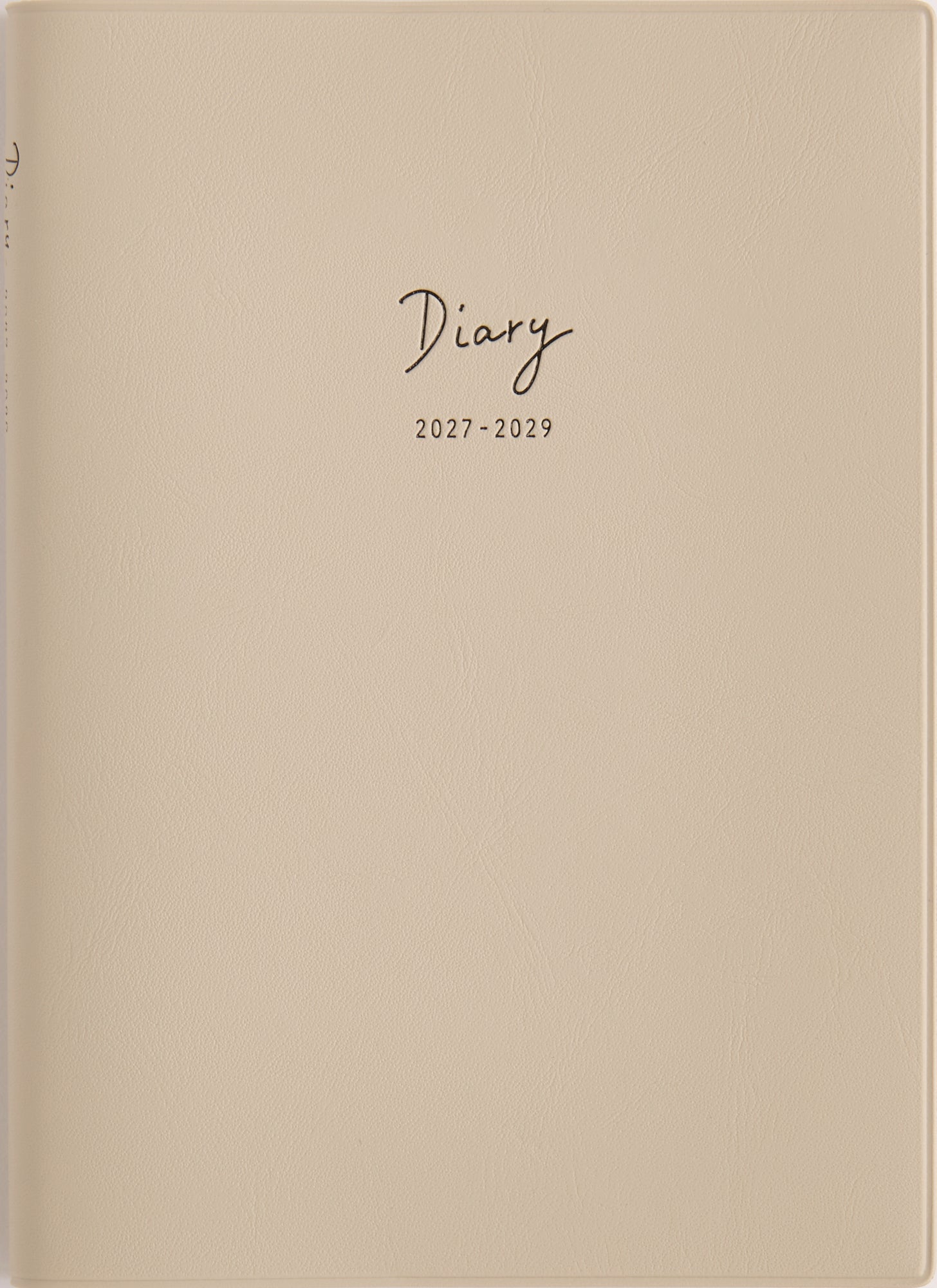 [No.346] 3年DIARY 【グレージュ】 2027年版1月始まり