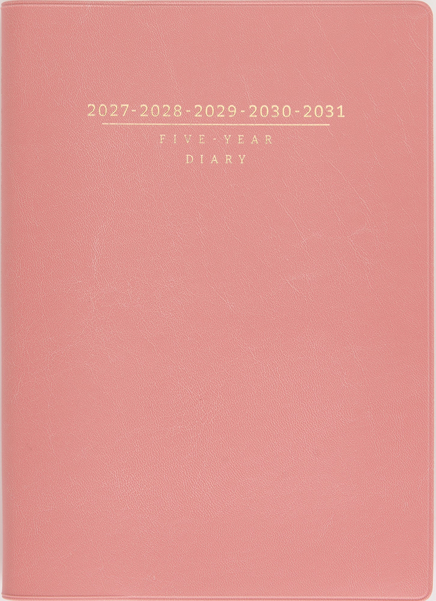 [No.483] 5年卓上日誌 【ピンク】 2027年版1月始まり